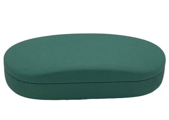 Green Color Odm 47mm Metal Glasses Case Packing Iron Leather